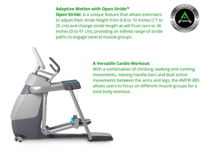 Precor amt 885 dimensions outlet